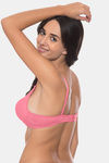 Komli Padded Non-Wired 3/4Th Coverage T-Shirt Bra - Baby Pink — thumbnail 4